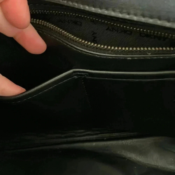 DKNY Tara Leather Tote Bag in Black - Picture 8 of 13